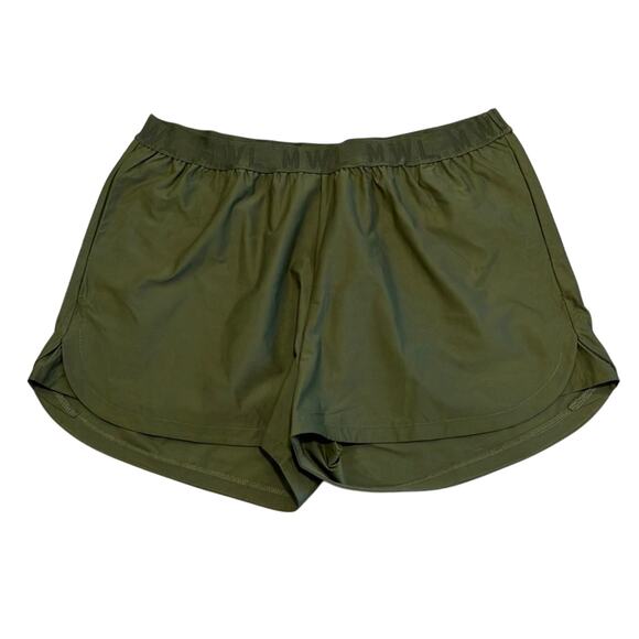 NWT Madewell MWL Allways Pull-On Olive Green Active Shorts XXL - Picture 3 of 12